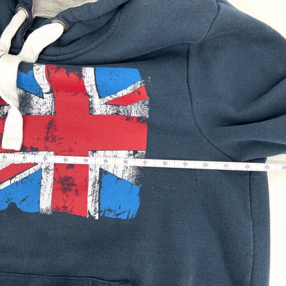 Cedar Wood State Navy British Flag Pullover Hoodie Size XL - Picture 5 of 8